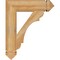 Ekena Millwork Olympic Arts & Crafts Rough Sawn Bracket, Western Red Cedar, 4"W x 18"D x 22"H BKT04X18X22OLY03RWR - alternate 2